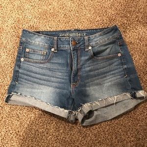 American Eagle High Waisted Jean Shorts